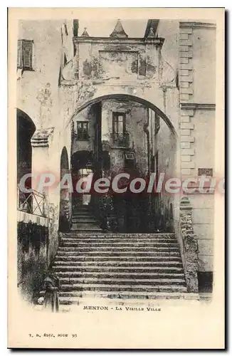 Cartes postales Menton la Vieille ville