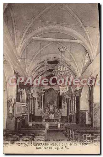 Ansichtskarte AK St Martin Vesubie A M interieur de l'eglise