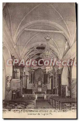 Cartes postales St Martin Vesubie A M interieur de l'eglise