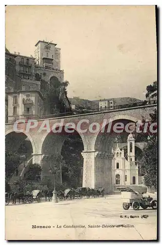 Cartes postales Monaco la Candamine Sainte Devote et Vallon