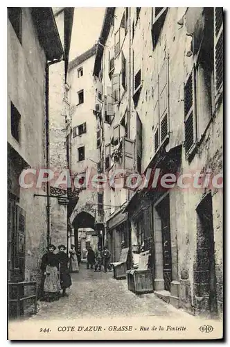 Cartes postales Cote D'Azur Grasse Rue de la Fontette