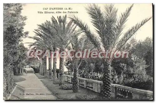 Cartes postales Cap d'Antibes A M villa Ellenroc Allee des Palmiers