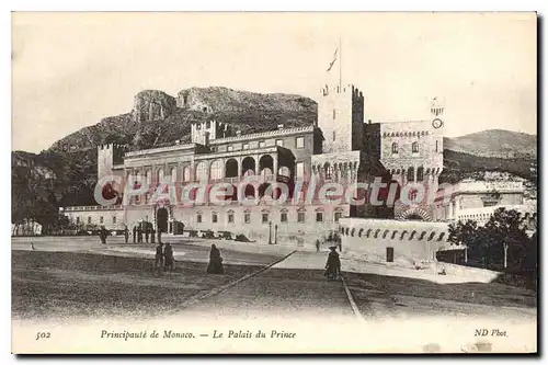 Ansichtskarte AK Principaute de Monaco le palais du prince