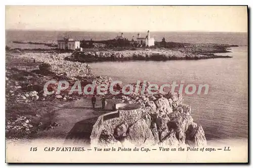 Cartes postales Cap d'Antibes vue sur la Pointe du Cap