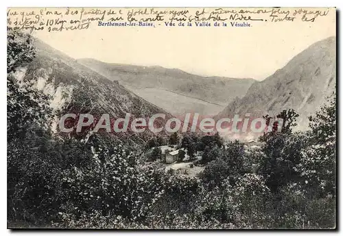 Ansichtskarte AK Berthemont les Bains vue de la Vallee de la Vesubie