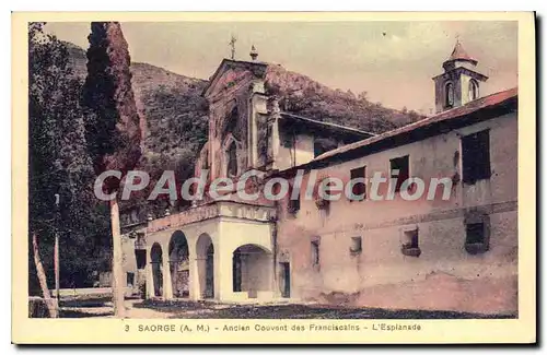 Cartes postales Saorge A M Ancien Couvent des Franciscains l'Esplanade