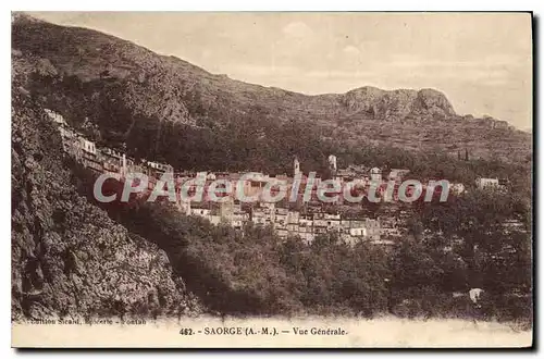 Cartes postales Saorge A M vue generale