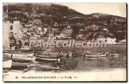 Cartes postales Villefranche sur mer le port