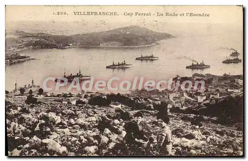 Cartes postales Villefranche Cap Ferrat la Rade et l'Escadre