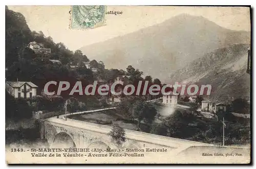 Cartes postales St Martin Vesubie Alp Mar Station Estivale Vallee de la Vesubie avenue Felix Poullan