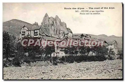 Cartes postales Route des Alpes Peone et ses Aiguilles