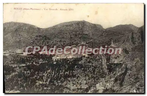 Cartes postales Peille Alpes Maritimes vue generale Altitude