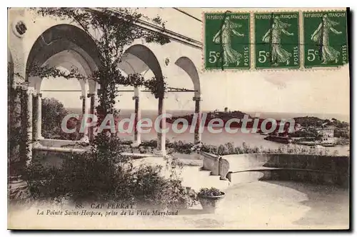 Cartes postales Cap Ferrat la pointe Saint Hospice prise de la Villa Maryland