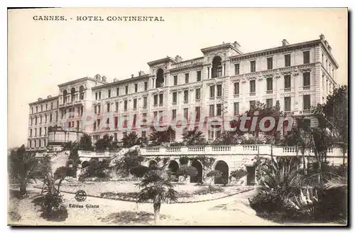 Ansichtskarte AK Cannes Hotel Continental