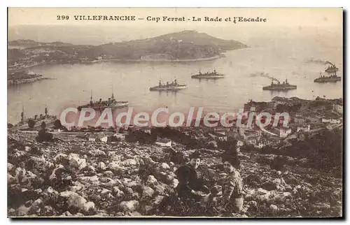 Cartes postales Villefranche Cap Ferrat La Rade et l'Escadre