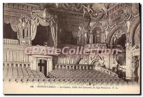 Cartes postales Monte Carlo Le Casino Salle des Concerts