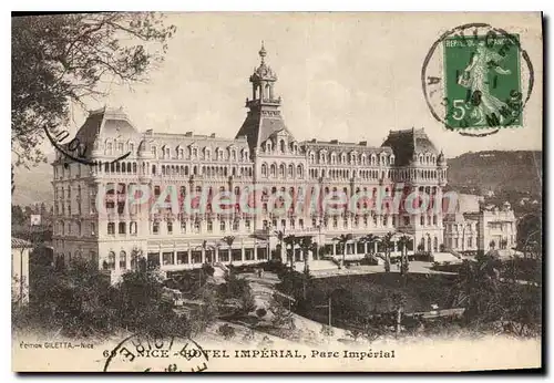 Cartes postales Nice Hotel imperial parc imperial