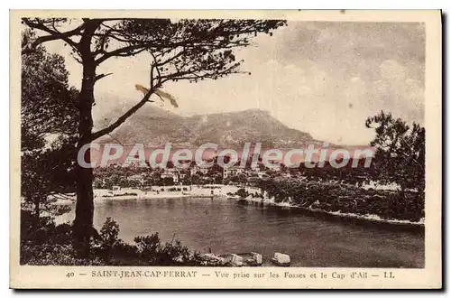 Cartes postales Saint Jean cap Ferrat Vue prise les Fosses et le Cap d'Ail