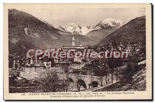 Cartes postales Saint Martin Vesubie La Suisse Nicoise Station climatique et sports d'hiver