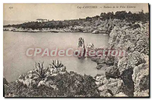 Cartes postales Cap d'Antibes Rochers de la Villa Eilenroc