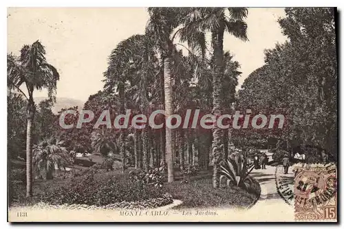 Cartes postales Monte Carlo Les Jardins