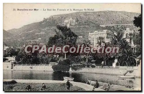 Cartes postales Beaulieu sur Mer Le Baie des Fourmis et La Montagne St Michel