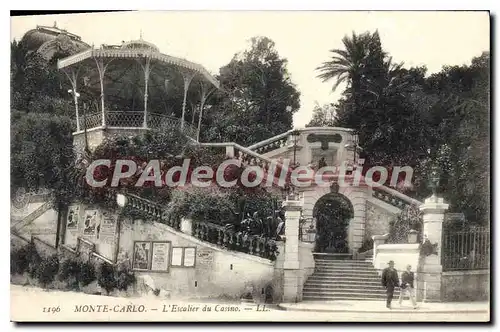 Ansichtskarte AK Monte Carlo L'Escalier du Casino