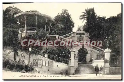 Cartes postales Monte Carlo L'Escalier du Casino