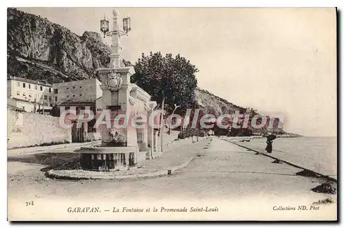 Cartes postales Garavan La Fontaine et la Promenade Saint Louis