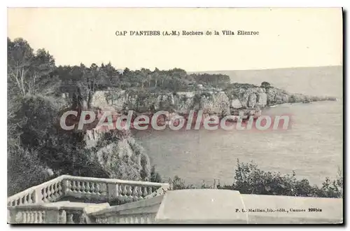 Cartes postales Cap d'Antibes Rochers de la Villa Eilenroc