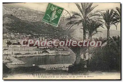 Cartes postales Cote d'Azur Monte Carlo Le Casino et le tir aux Pigeons vus des Jardins de Monaco