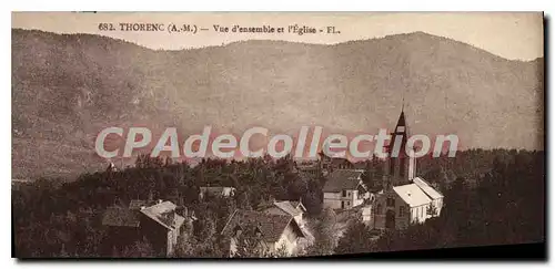 Cartes postales Thorenc Vur d'ensemble et l'Eglise