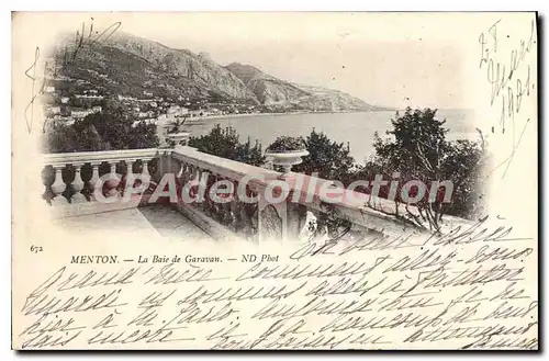 Ansichtskarte AK Menton La Baie de Garavan