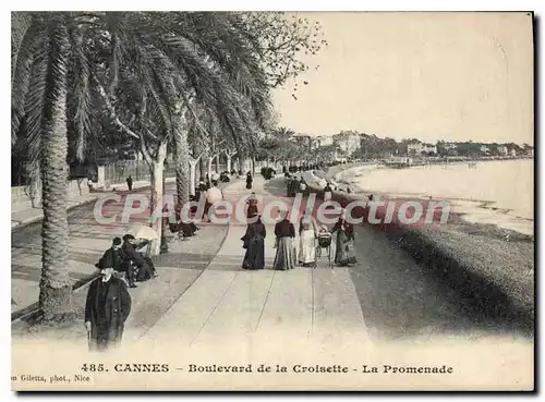 Cartes postales Cannes Boulevard de la Croisette La Promenade