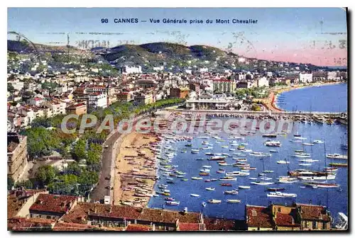 Cartes postales Cannes Vue generale prise du Mont Chevalier