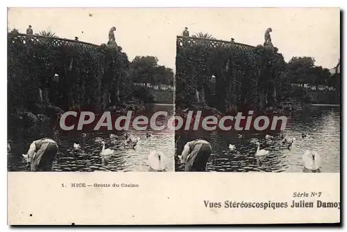 Cartes postales Nice Grotte du Casino vue st�r�oscopique