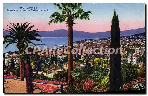 Cartes postales Cannes Panorama vu de la Californie