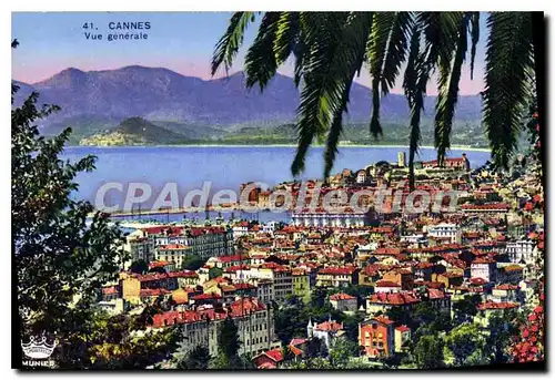 Cartes postales cannes vue generale