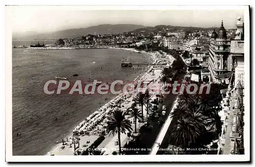 Cartes postales Cannes Vue generale de la Croisette et du Mont Chevalier