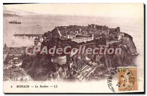 Cartes postales Monaco le Rocher