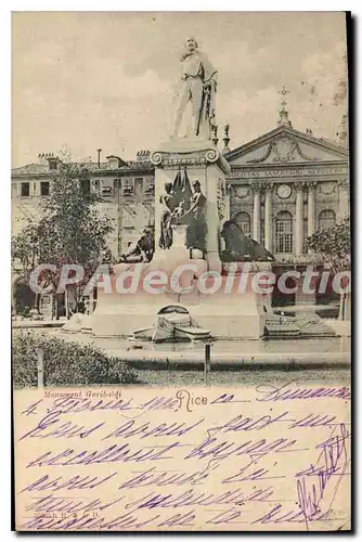 Ansichtskarte AK Nice Monument Garibaldi