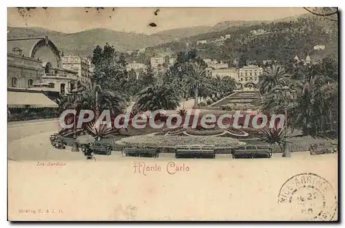 Cartes postales Monte Carlo les Jardins