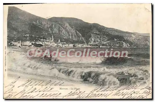 Cartes postales Menton la Plage