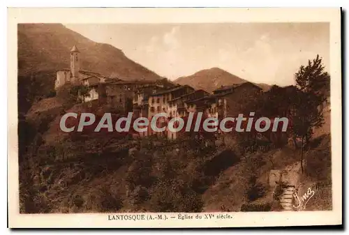 Cartes postales Lantosque A M Eglise du XV siecle