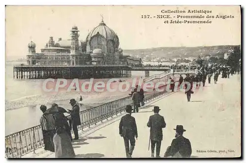 Cartes postales Nice Promenade des Anglais et Jetee Promenade