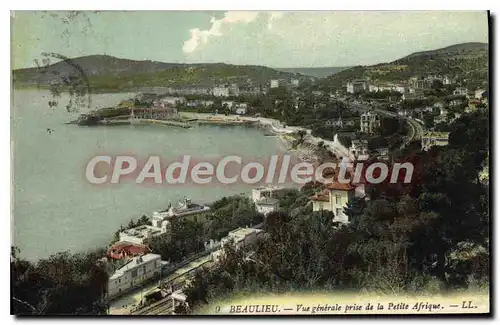 Cartes postales Beaulieu vue generale prise de la Petit Afrique