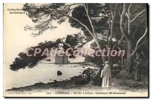 Cartes postales Cannes Ile de Lerins Chateau St Honorat