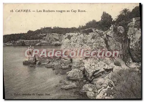 Ansichtskarte AK Cannes Les Rochers rouges au Cap Roux