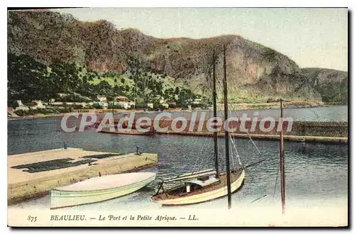 Cartes postales Beaulieu Le Port et la Petite Afrique