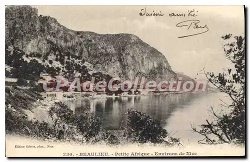 Cartes postales Beaulieu Petite Afrique Environs de Nice